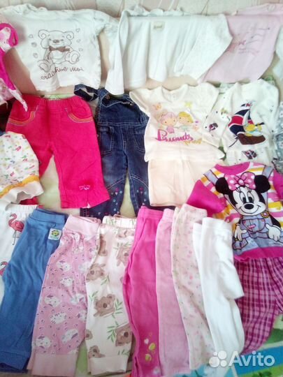 Вещи пакетом для девочки 6-18 месяцев