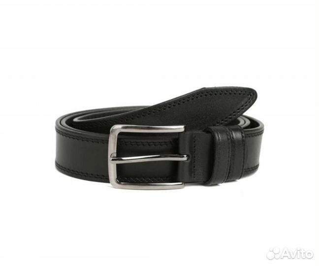 Ремень 4 см кожаный новый
