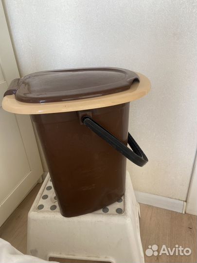 Ведро санитарное пластиковая