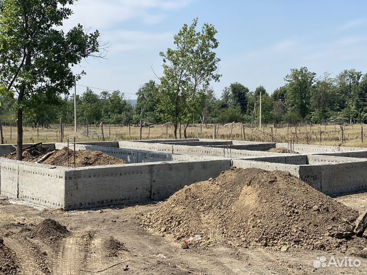 Заливка фундамента