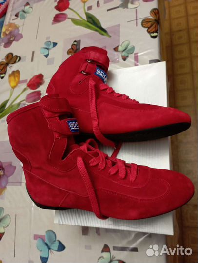 Обувь для автоспорта Sparco Top Rosso, размер 43