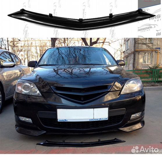 Накладка бампер mazda 3бк