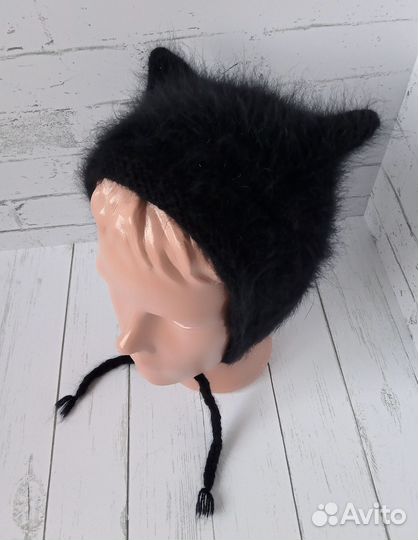Шапка-чепчик ушки котика