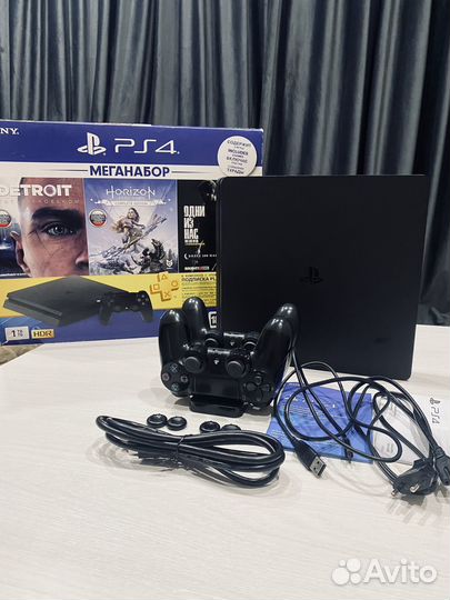 Sony Playstation 4 slim 1tb с играми