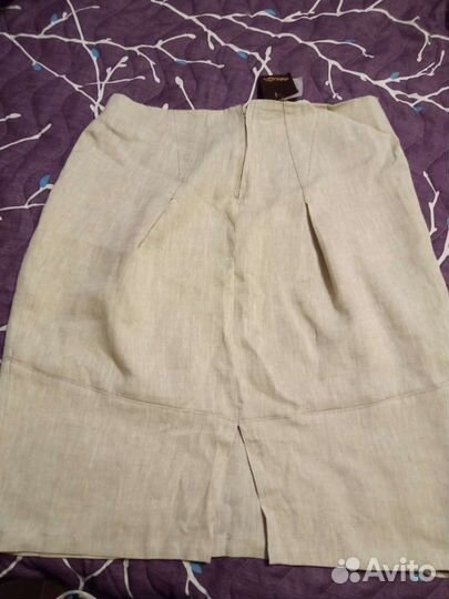 Юбка 48 размер лен
