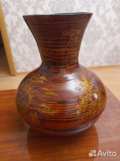 Ваза деревянная