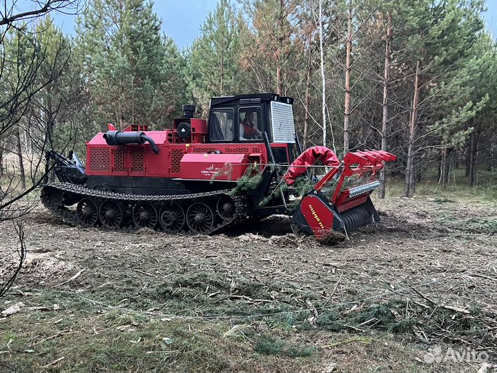 Расчистка участков,лэп,заросших полей мульчером