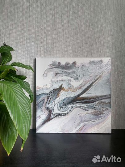 Интерьерная картина. Абстракция. Fluid Art