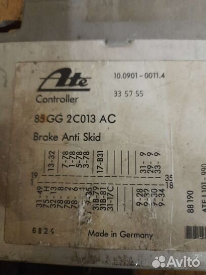 Блоки управления Ford Scorpio