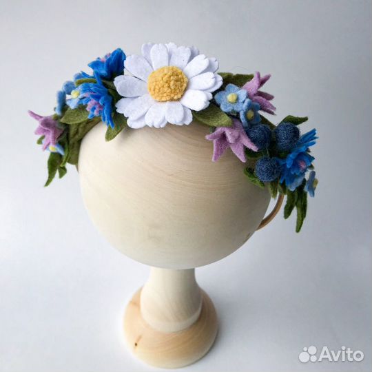 Повязка на голову для девочки «Летние цветы»