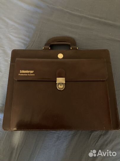 Мужской кожаный портфель