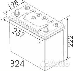 Акб 55ач Медведь Asia Civik, Accord, CR-V, HR-V
