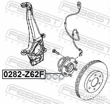 Ступица колеса перед прав/лев 0282Z62F Febest