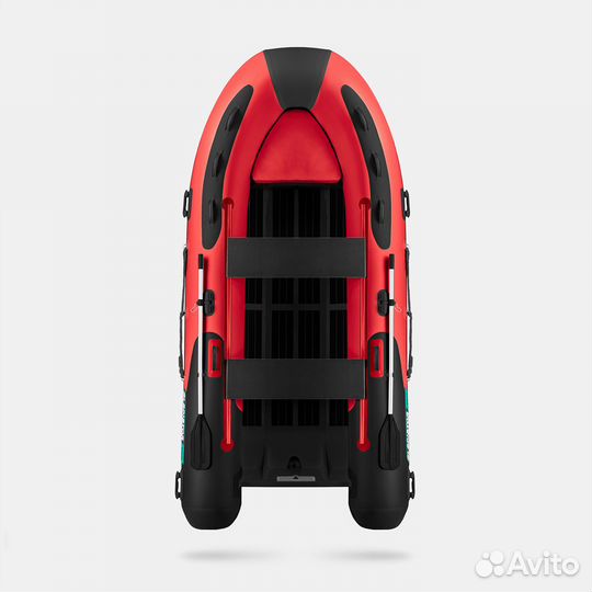 Надувная лодка gladiator RIB380AL красно-чёрная
