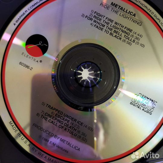 CD metallica 1984 1986