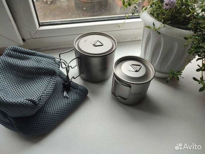 Титановая посуда, кружка, миска, ложка сверхлегкие