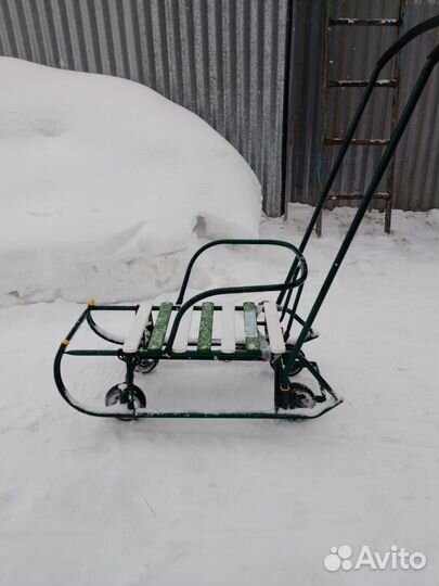 Детские санки с колесами