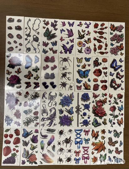 Флэш тату водонепроницаемые временные