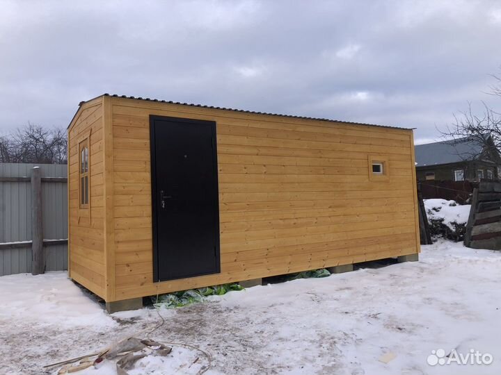 Бытовка деревянная Дачная, Баня.Хозблок