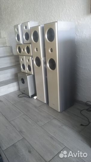 Акустика 7.1, tevion Германия 7 + саб активный