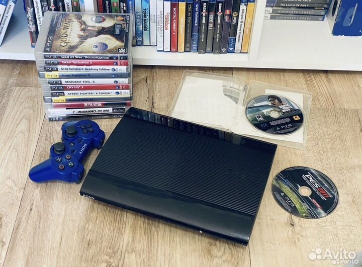 PS3 Playstation 3 sony PS3 Slim + 40 игр MK FIFA