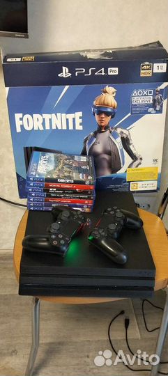PS4 pro 1tb с играми