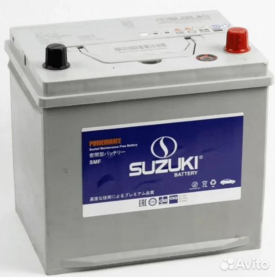 Аккумулятор suzuki 6ст-66.0 (75D23L) 12В 66Ач 560А