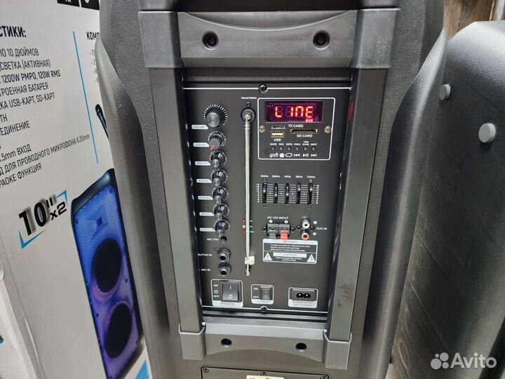 Акустическая система eltronic 2 микрофона караоке