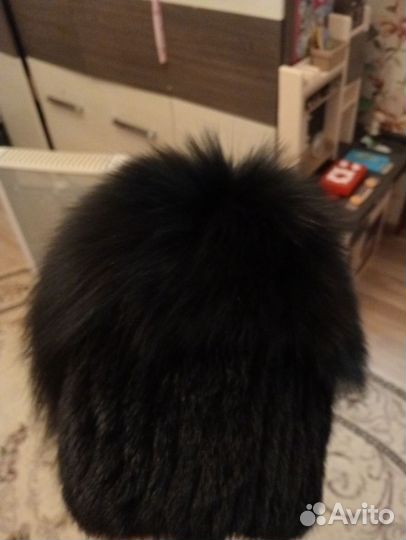 Шапка зимняя норковая женская