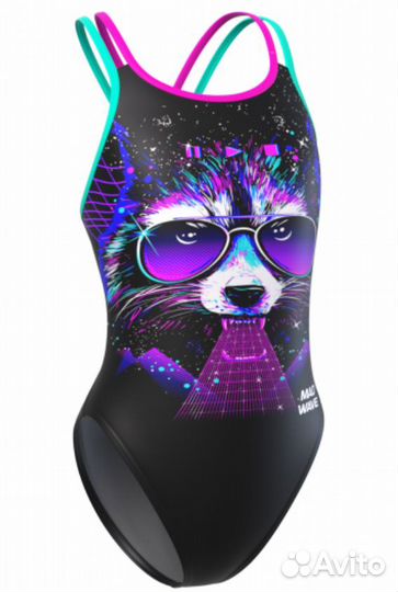 Юниорский купальник спортивный антихлор Crossback