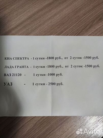 Прокат авто без водителя