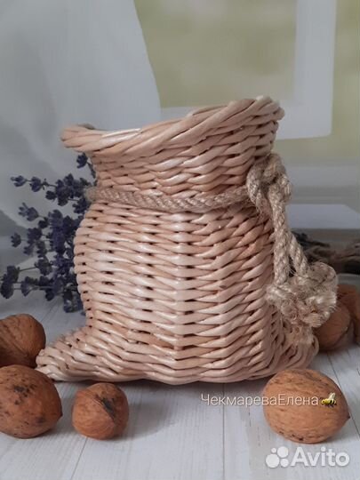 Корзина плетеная для хранения
