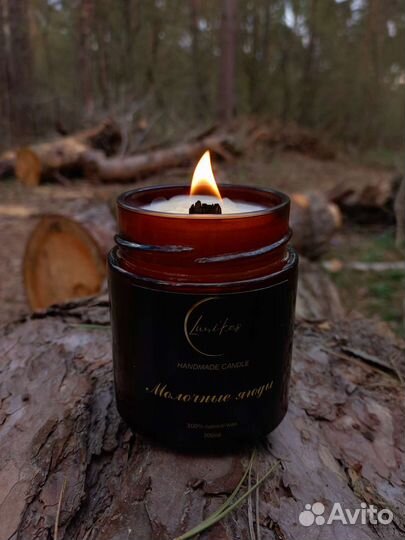 Ароматическая свеча из кокосового воска