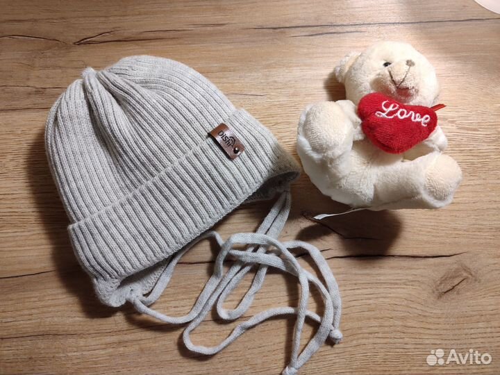 Шапка для новорожденного зима