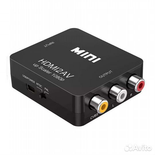 Переходник Видео конвертер hdmi - RCA AV/ cvsb L/R