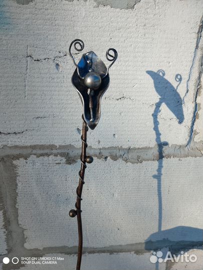 Цветы из металла ржавый декор дачного участка