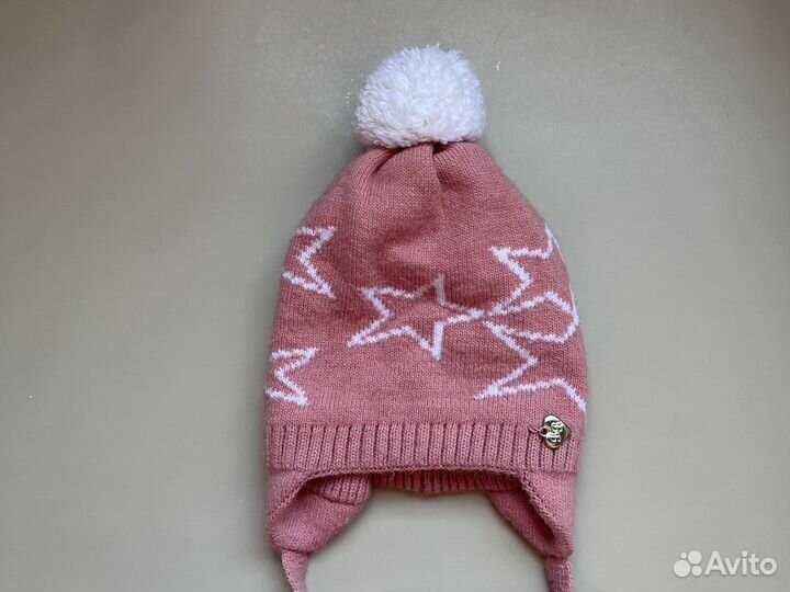 Шапка зимняя для девочки, р50 шерсть акрил