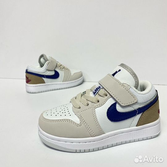 Кроссовки nike air jordan 1 детские на липучках