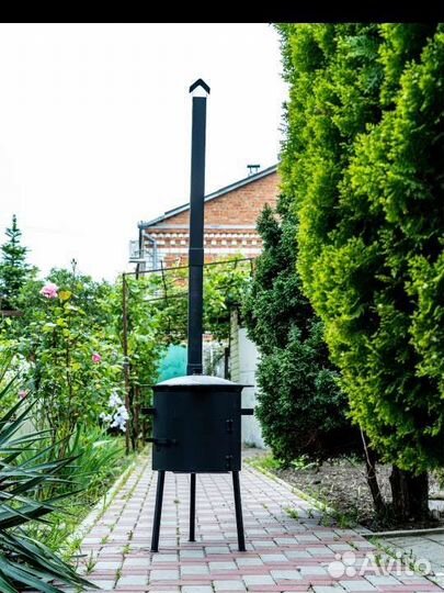 Очаг (печь) под казан, садж, совок, кочерга