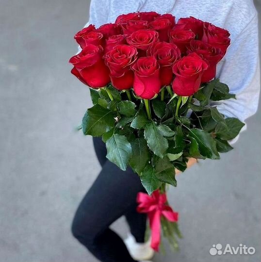 Длинные высокие розы 150 см