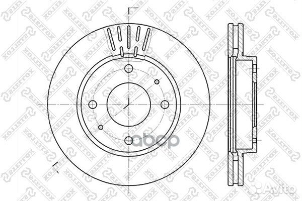 6020-3411V-SX диск тормозной передний Hyundai