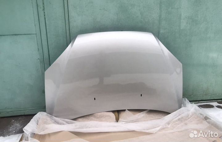 Капот Ford Focus 2 серебристый металлик 2006