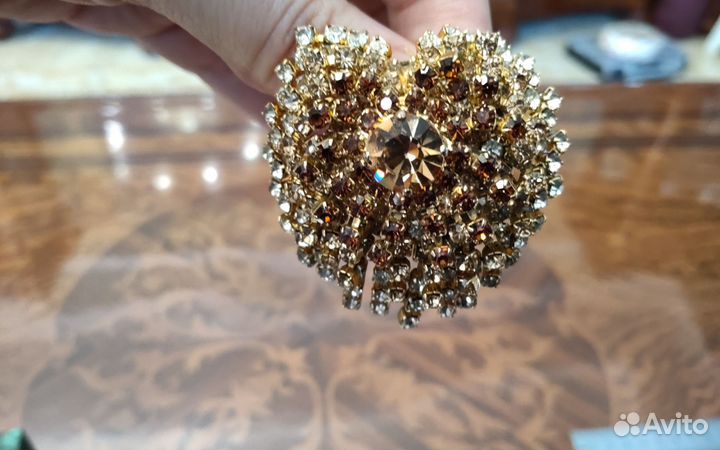 Брошь винтажная Чехия времен СССР