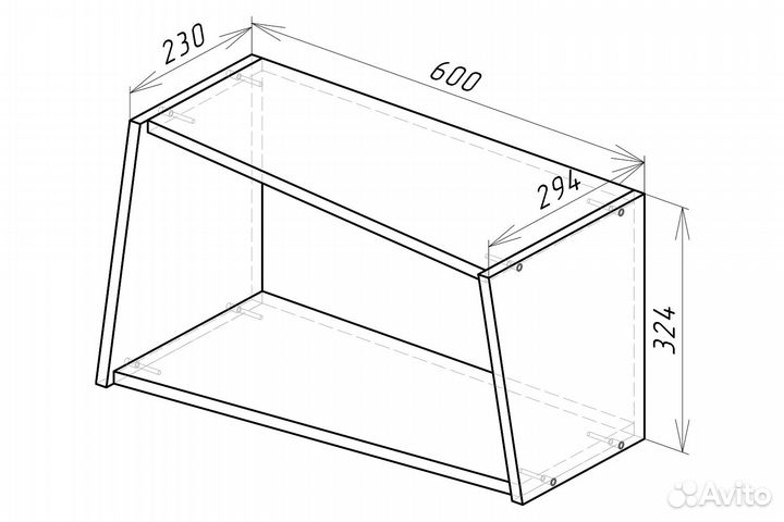 Полка навесная Мозаика
