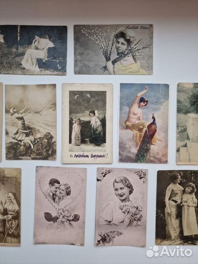 Старинные открытки, открытое письмо, Франция