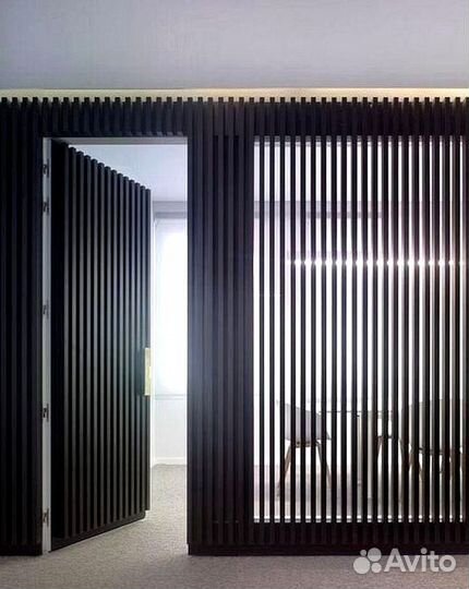 Межкомнатная перегородка из реек