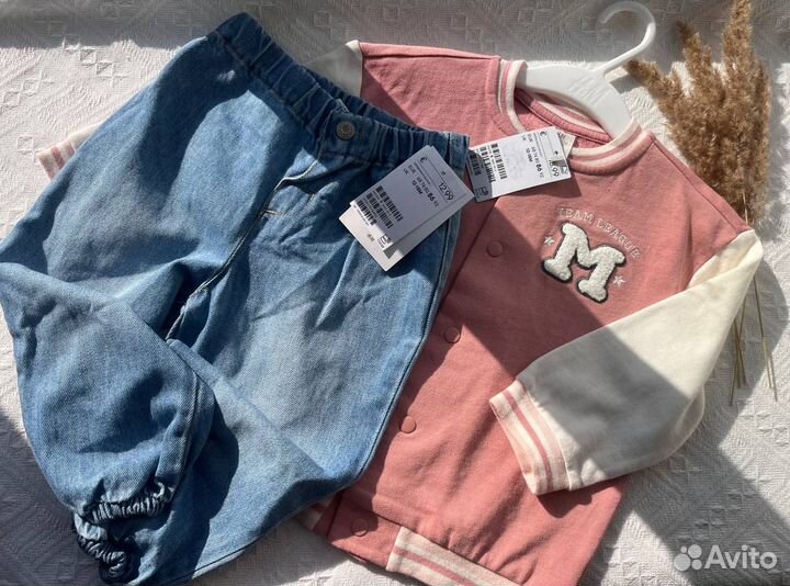 Джинсы джоггеры hm 74 80 86