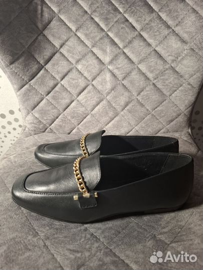 Лоферы женские, 39 размер, черного цвета