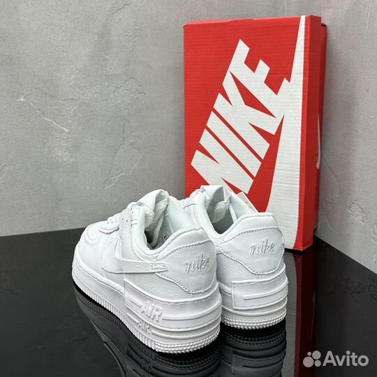 Кроссовки Nike Air Force 1 Shadow Triple White