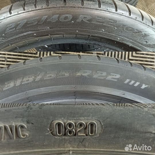 Pirelli P Zero 275/40 R22 и 315/35 R22 107Y